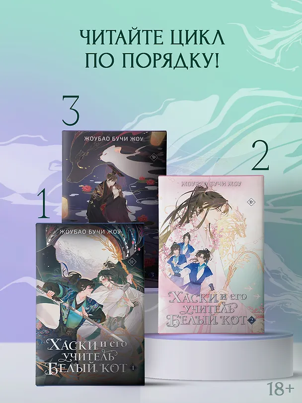 Книга Хаски и его учитель Белый кот. Книга 3 + лимитированный мерч (Жоубао Бучи Жоу) — 5