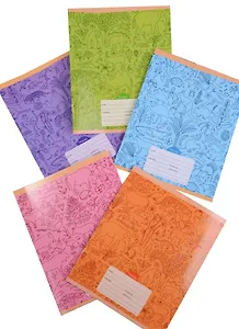 Тетрадь в линейку Unnika, "Живая природа (орнамент)", 12 листов, в ассортименте