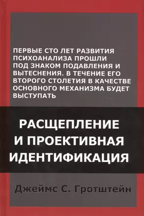 Расщепление и проективная идентификация (СПТиП) Гротштейн — 2448459 — 1