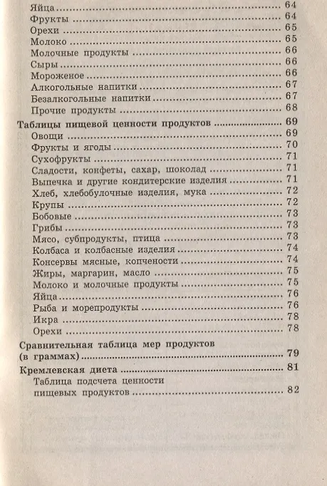 Книга Таблицы калорийности : все для вашего похудения (Николай Лавров) — 3