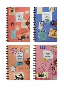 Блокнот Stamp of Journey на пружине с резинкой (18,5х12) (12103300)