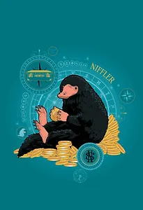 Обложка для паспорта. Фантастические твари. Нюхль