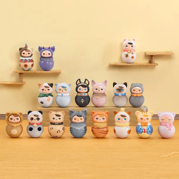 Фигурка коллекционная Pop Mart Pucky Roly-Poly Kitty Series в ассортименте, в непрозрачной Сюрприз-коробке 8х6х6 (67999) 3113103 — 3