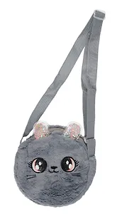 Сумочка Котик с ушками (плюш) (23х18) (12-0702-911)