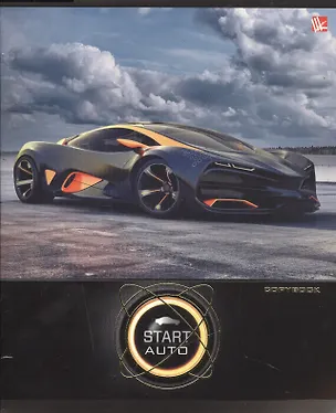 Тетрадь в клетку Unnika, "Авто-скорость", 48 листов, в ассортименте 241062