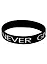 Браслет Never give up (черный) (силикон) (20,2 см) — 2923857 — 1