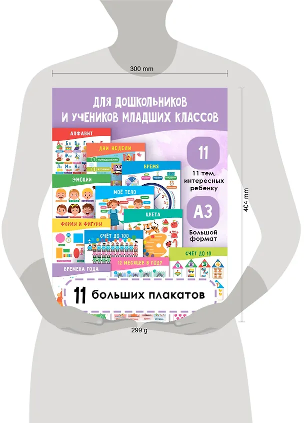 Книга 11 больших настенных плакатов для дошколят. Всё что нужно знать (Валентина Дмитриева) — 16