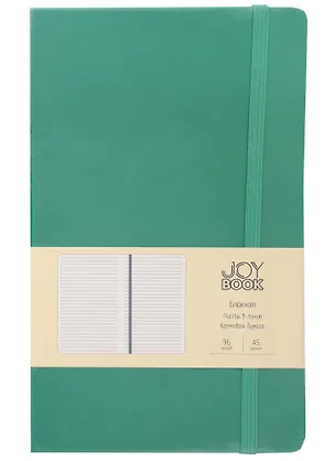 Книга для записей А5 96л лин. "Joy Book. Альпийский луг" иск.кожа, тонир.блок, скругл.углы, ляссе, резинка, карман на задн.форзаце 2947804