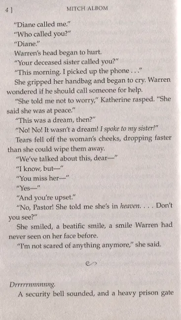 Книга The first phone call from heaven (Mitch Albom) — 4