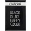 Обложка для паспорта Black is my happy color (ПВХ бокс) (ОП2021-281) — 2878268 — 1