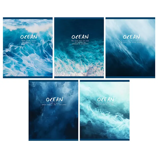 Тетрадь общая «Ocean», 48 листов в клетку, А5, в ассортименте - Listoff 3149220 — 1
