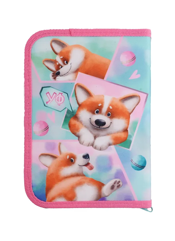 Пенал 1отд. "Чудо-Корги" 20*14, с 2-мя откид. планками 2990169 — 3