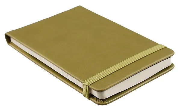 Блокнот А6- 100л лин. "Joy Book. Оливковый" 7БЦ, иск.кожа, тонир.блок, скругл.углы, горизонт.резинка, карман 3018250 — 2