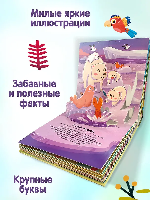 Книга Животные. Pop-up панорамка с крупными буквами () — 8