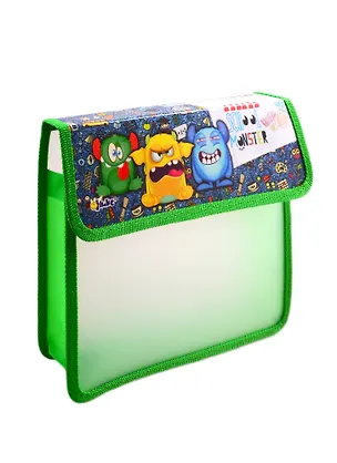 Папка для тетрадей А5 School monster липучка, Оникс 254102