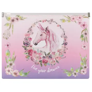 Папка на молнии «Unicorn. Live your dreams», А5