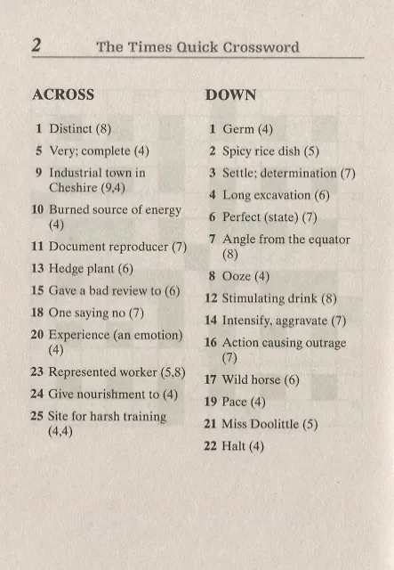 Книга The Times Quick Crossword Book 22 100 General Knowledge Puzzles (м) () — 4