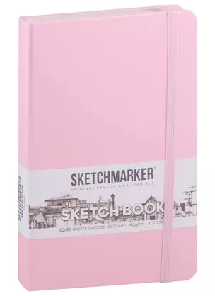 Скетчбук 13*21 80л "Sketchmarker" розовый, 140г/м2, слоновая кость, тв.обл. — 2969506 — 1