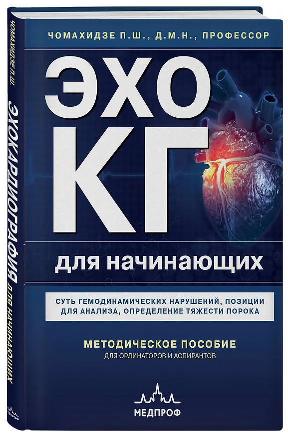 Книга Эхокардиография для начинающих. Суть гемодинамических нарушений, позиции для анализа, определение тяжести порока (Пётр Чомахидзе) — 4