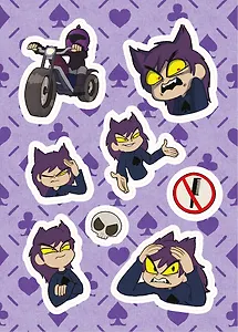 Лист Стикеров 13 Карт: Пик. Земля Королей