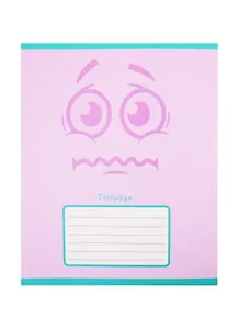 Тетрадь в клетку Listoff, "Смайлы", 18 листов, в ассортименте