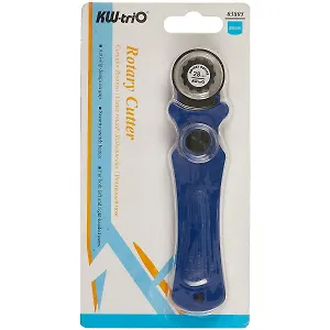 Роликовый нож KW-Trio, 28 мм, синий