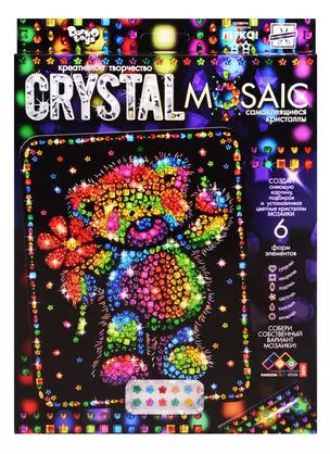 Набор для творчества ДАНКО-ТОЙС Crystal Mosaic Мишка — 2796883 — 1