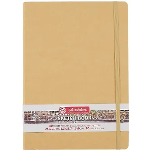 Блокнот для зарисовок 21*30см 80л "Art Creation" 140г/м2, 7БЦ, Крафт, Fabriano