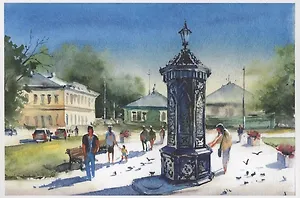 Открытка "Коломна. Шевлягинская бассейка"