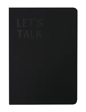 Книга для записей А5 80л лин. "Let's talk", черная, ткан.обл., Schiller 3094961