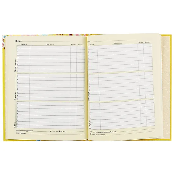 Дневник школьный «Яркая аппликация», для младших классов, Unnika 246238 — 2