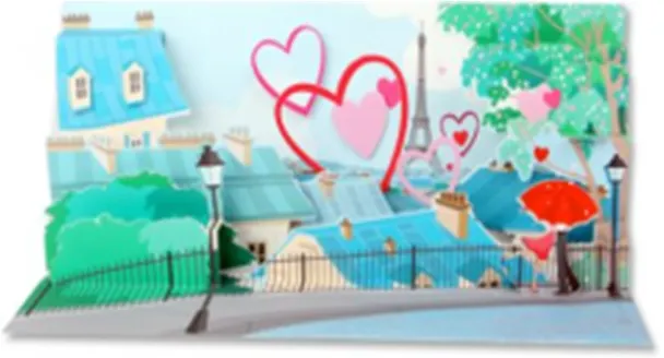 3D открытка Париж (Paris) (панорама) (A170) 2384692 — 1