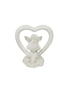 Фигурка декоративная Ангел в сердце (5,4х3х6) (36671)