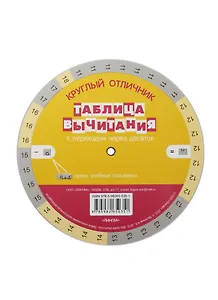 Таблица вычитания. Таблица сложения. С переходом через десяток. Таблица-вертушка