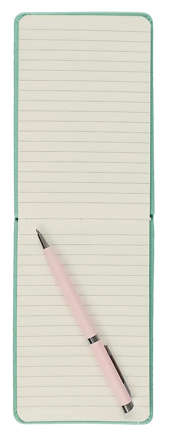 Блокнот А6- 100л лин. "Joy Book. Ментоловый" 7БЦ, иск.кожа, тонир.блок, скругл.углы, горизонт.резинка, карман 3018249 — 3