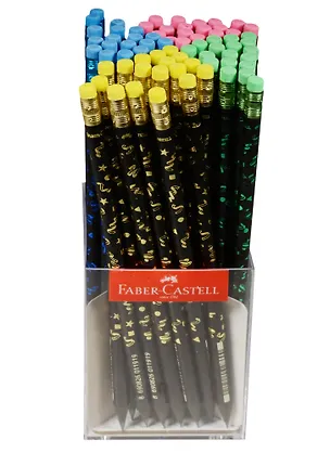 Карандаш Faber-Castell, Party, чернографитный HB с ластиком 242329