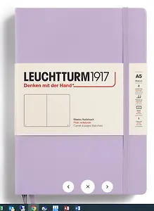 Книга для записей A5 125л нелин. "Smooth Colours" тв.обложка, цвет сиреневая, Leuchtturm1917