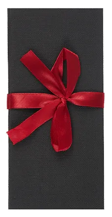 Подарочный конверт для денег ,с бантом, черный 3098438