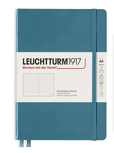 Книга для записей A5 125л тчк. "Classic" тв.обл., синий камень, Leuchtturm1917