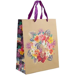 Подарочный пакет «Flowers green», А4