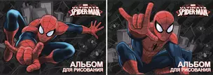 Альбом для рисования 40л А4 "Spider-man" склейка, выб.УФлак, ассорти, Disney — 228071 — 1