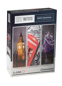 Пазл Clementoni Trittico 3х500 эл. Легенды Лондона 39306