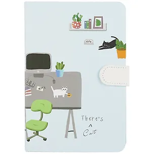 Блокнот с магнитной застежкой Котики There is a cat 2840509
