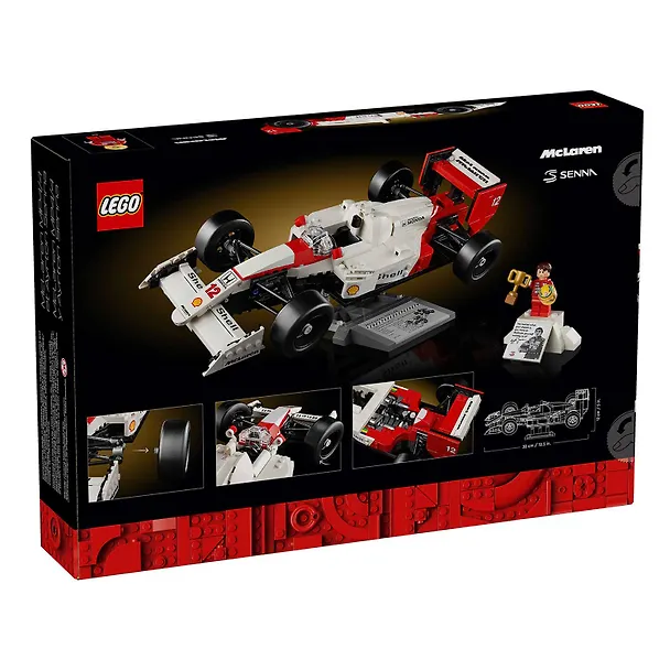 LEGO Icons: Гоночный автомобиль McLaren MP4/4 и Айртон Сенна, 693 детали (10330) 3139754 — 3