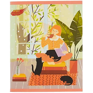 Тетрадь в клетку Listoff, "DIY Collection. Уют", 96 листов, в ассортименте 259588