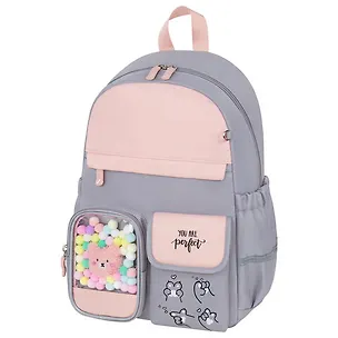 Рюкзак "Sweet paws" 1отд., 40*29*14см. серый, с термонашивками 3115350