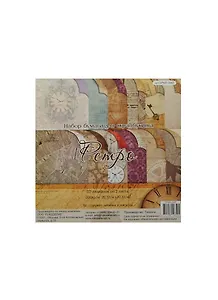 Набор бумаги для скрапбукинга Ретро (SPMD-2467) (24л./12 диз. по 2л.) (20,32см х 20,32см)