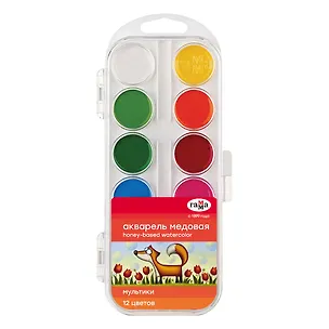 Акварельные краски Гамма, "Мультики", 12 цветов 256186