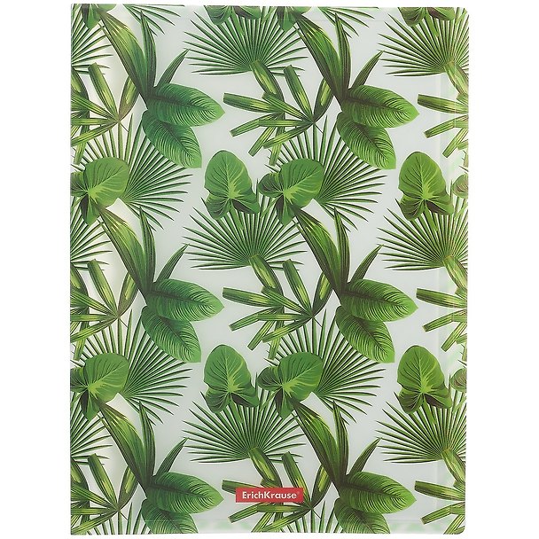 Папка 30ф А4 "Tropical Leaves" пластик, Erich Krause 259556 — 1