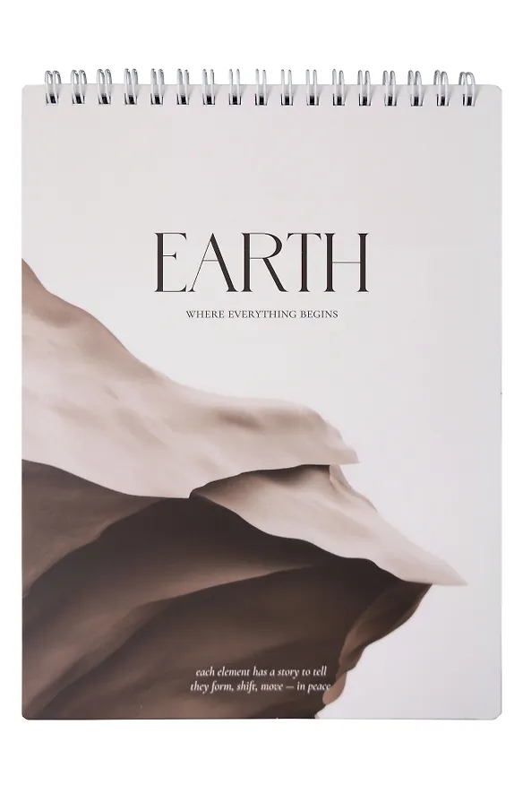 Блокнот в клетку "Elements", Земля, А5, 80 листов, спираль 3151053 — 1